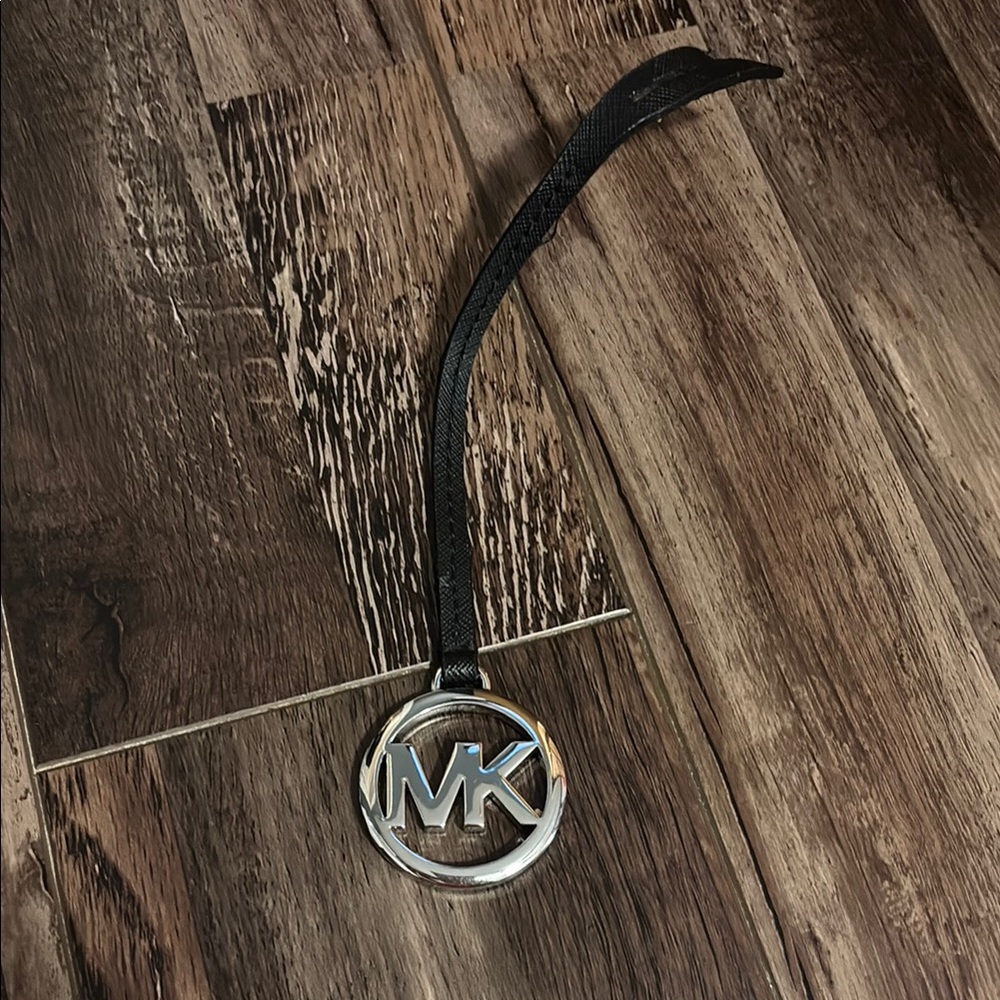 Michael Kors Silver and Black Keychain
